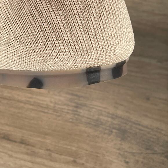 Rothy's The Flat in Ecru Womens 9 Creamy Beige Tortoise Outsole Round Toe - Picture 11 of 16